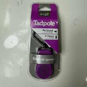 iFrogz Tadpole Portable Bluetooth Speaker Purple Rechargeable Battery Strap